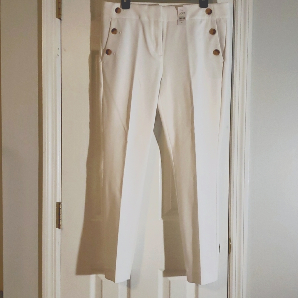 Elegant Cream Women's Pants
